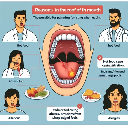 why does the roof of my mouth hurt when i eat