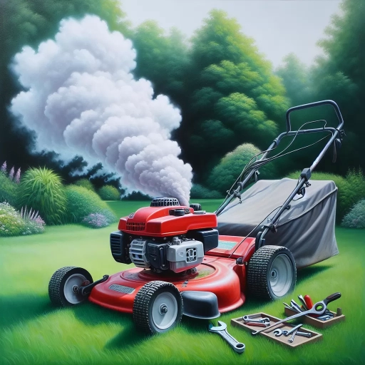 why is my lawn mower smoking