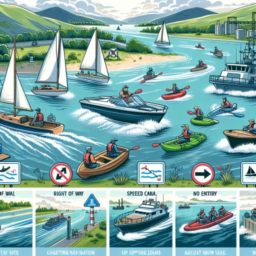 boaters must follow the rules of the road when using which of the following waterways