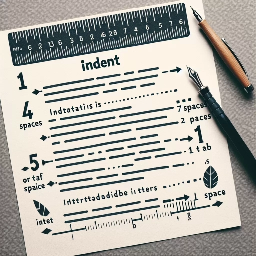 how many spaces is an indent