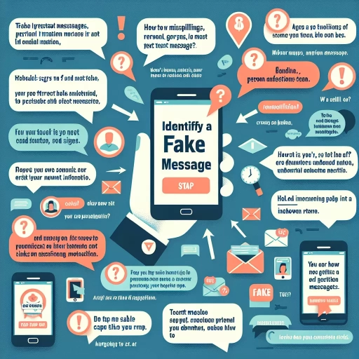 how to identify a fake text message