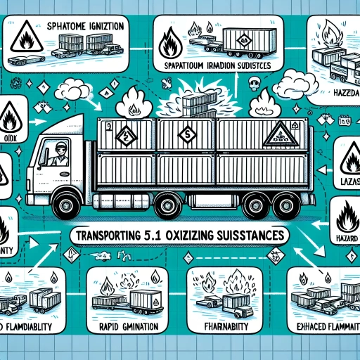 when transporting gases, class 5.1 oxidizing substances, which of the following is a hazard?