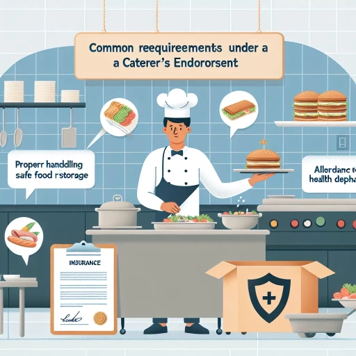 which of the following are requirements under a caterer