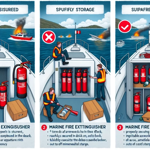 which of the following is the most suitable place to store a marine fire extinguisher?