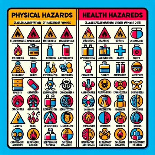 which two groups does whmis 2015 classify hazards into?