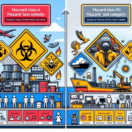 which two types of information does the whmis 2015 hazard class and category