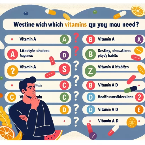 which vitamins should i take quiz