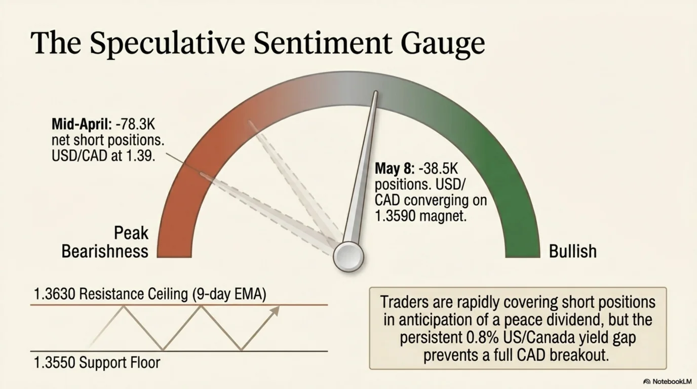 The Speculative Sentiment Gauge: USD/CAD Converging on 1.3590 Magnet