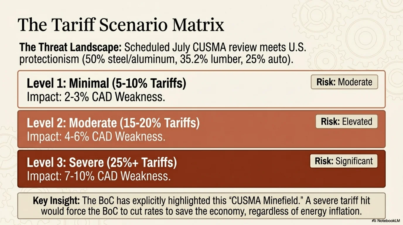 The Tariff Scenario Matrix: CUSMA Review and CAD Weakness Risks