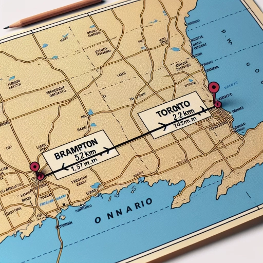 how far is brampton from toronto