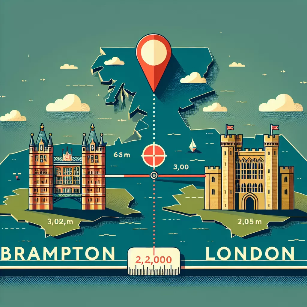 how far is london from brampton