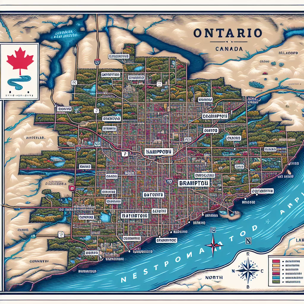 where is brampton located in ontario
