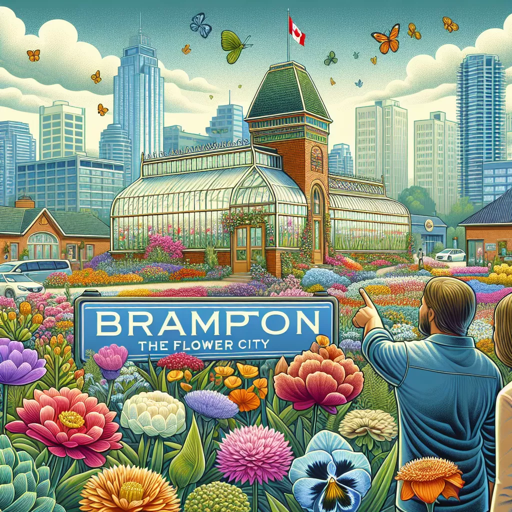 why is brampton called flower city