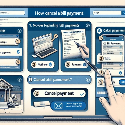 how to cancel bill payment cibc