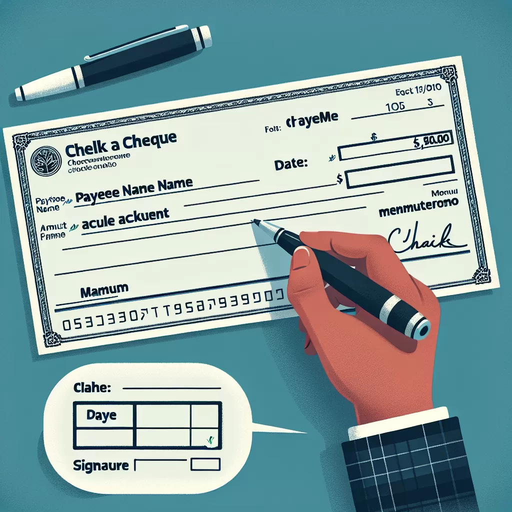 how to fill out a cheque cibc