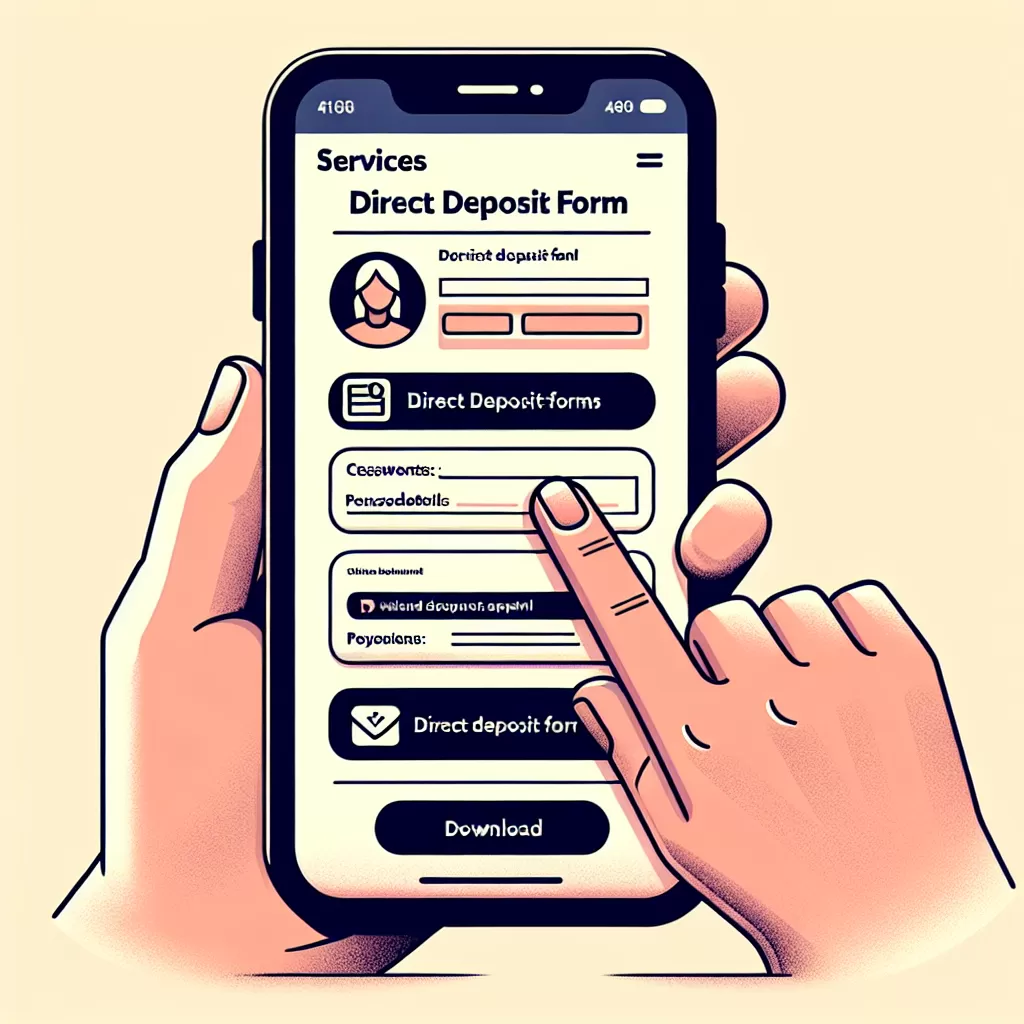 how to get direct deposit form cibc mobile app