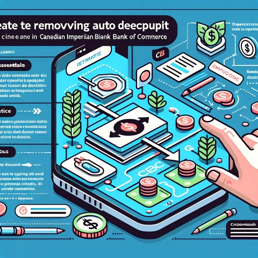 how to remove auto deposit cibc