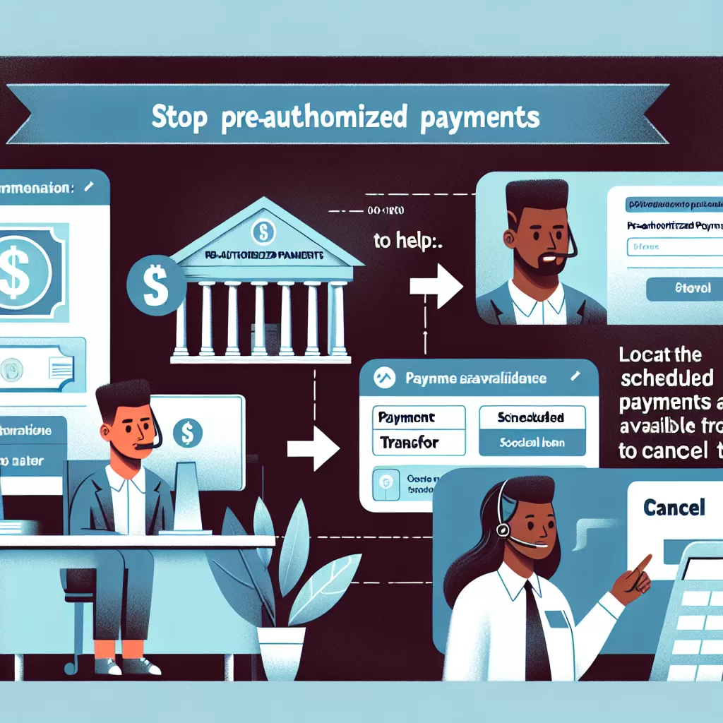 how to stop pre authorized payments cibc