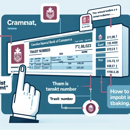 what is transit number in cibc