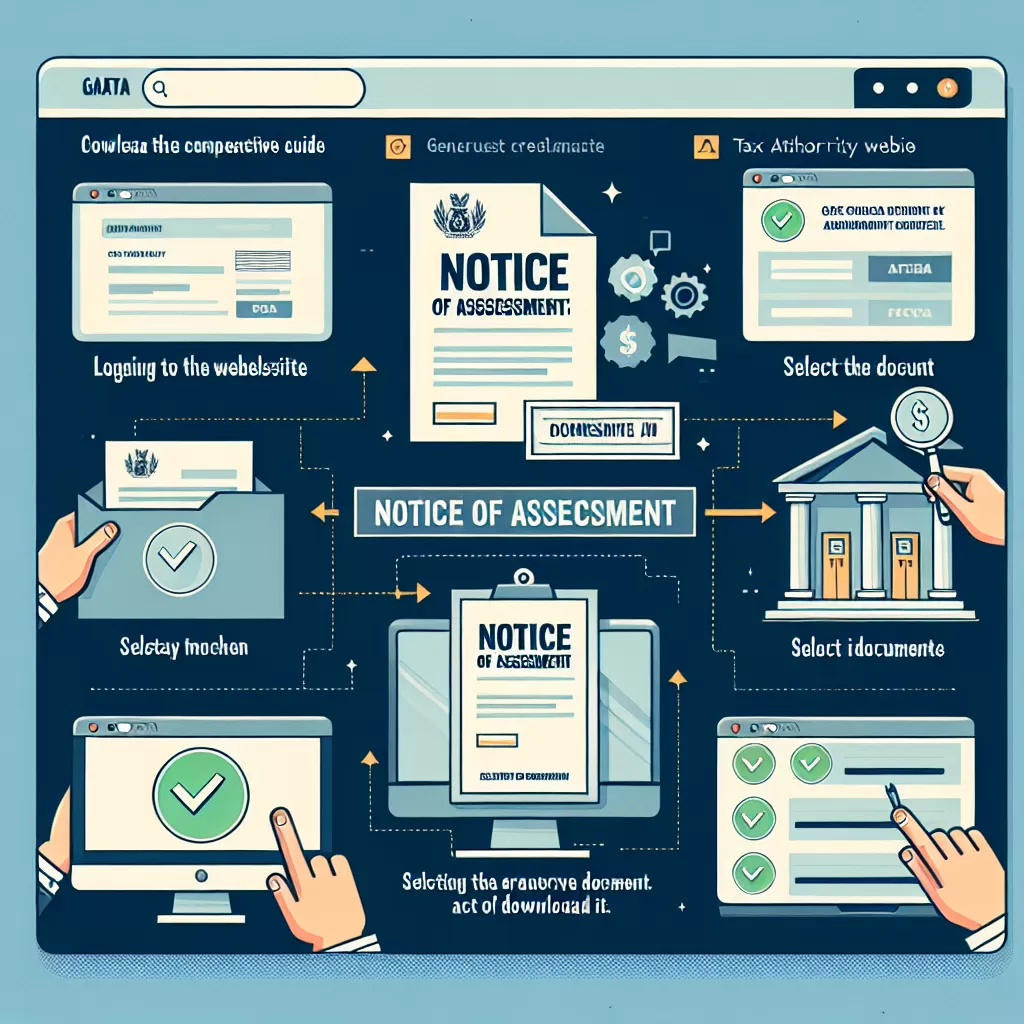 how to download notice of assessment from cra