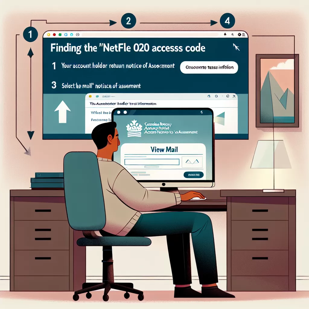 how to find netfile access code cra