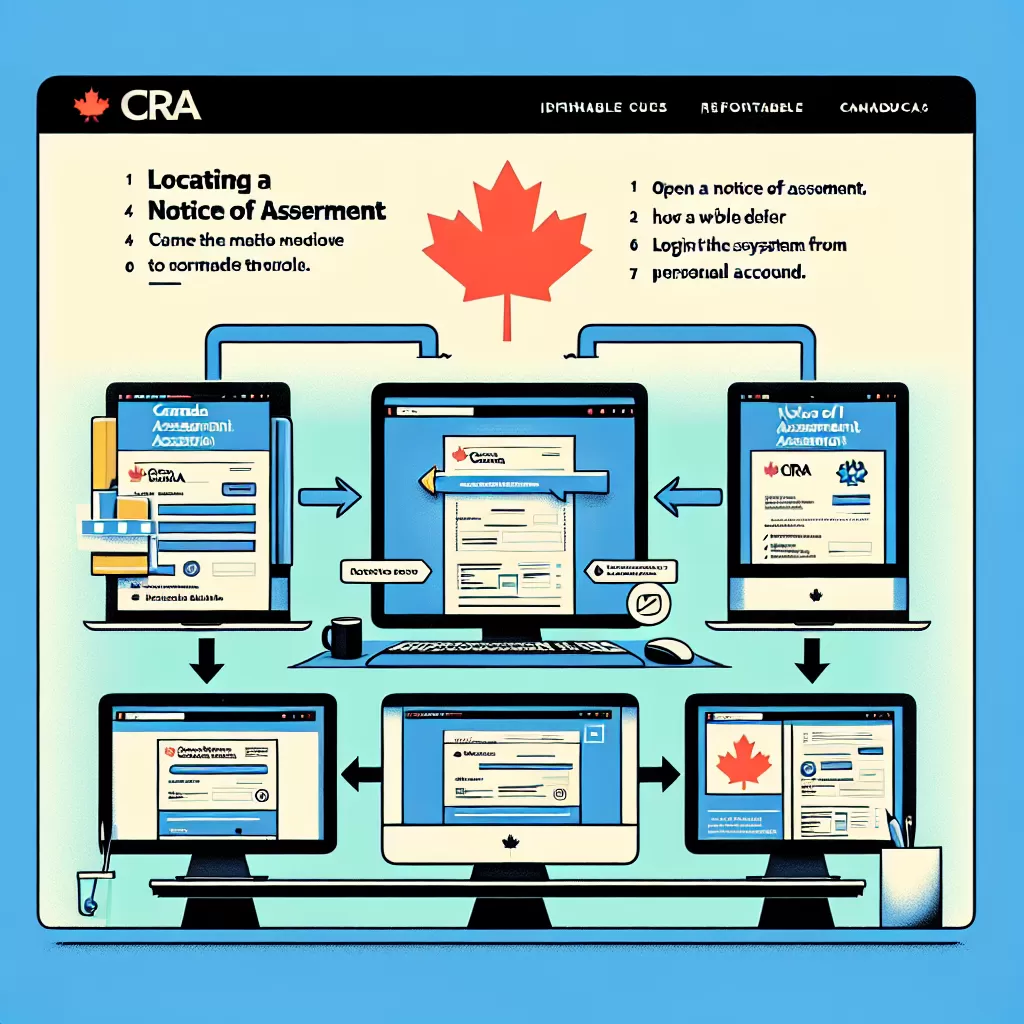 how to find notice of assessment cra