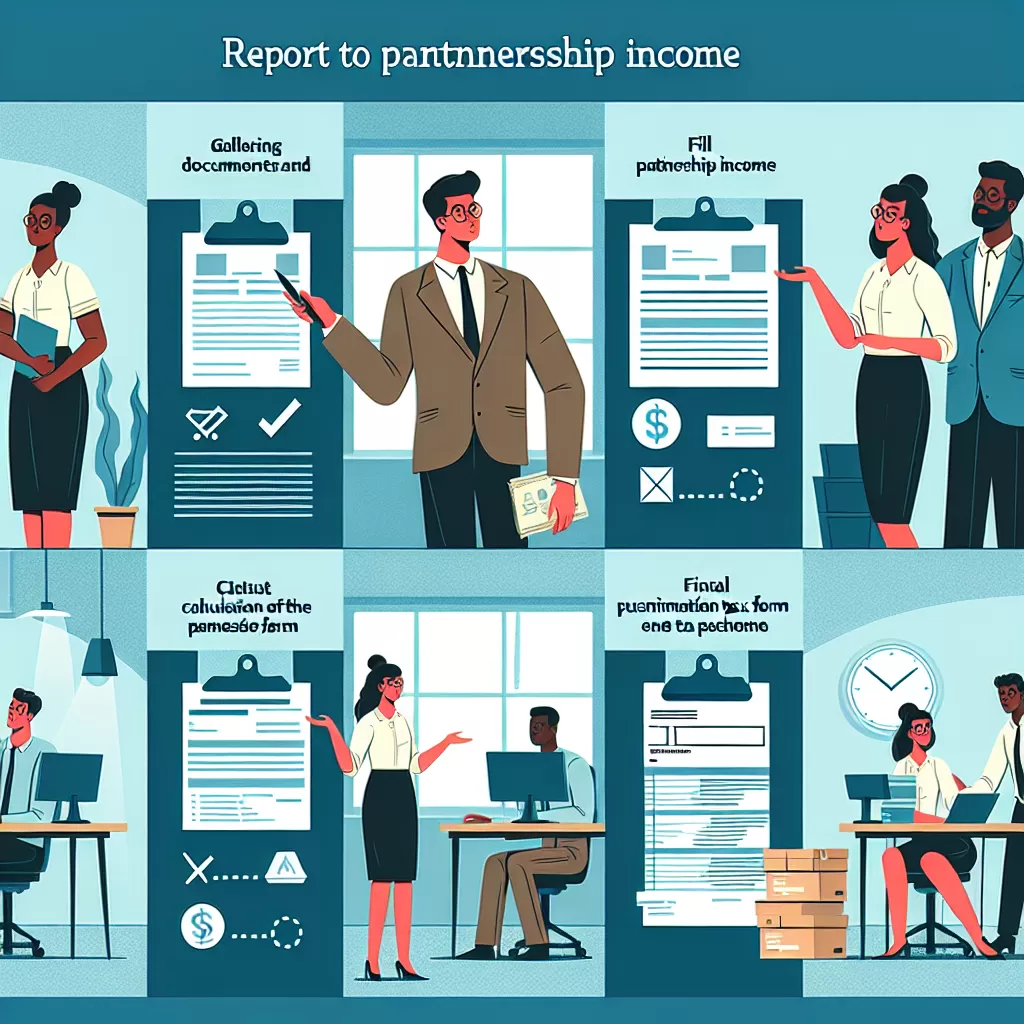 how to report partnership income cra