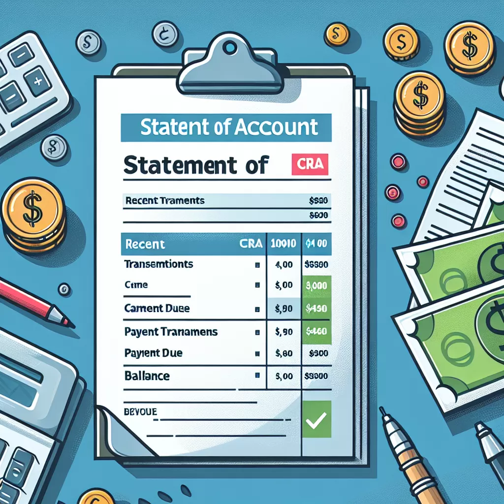 what does statement of account mean cra