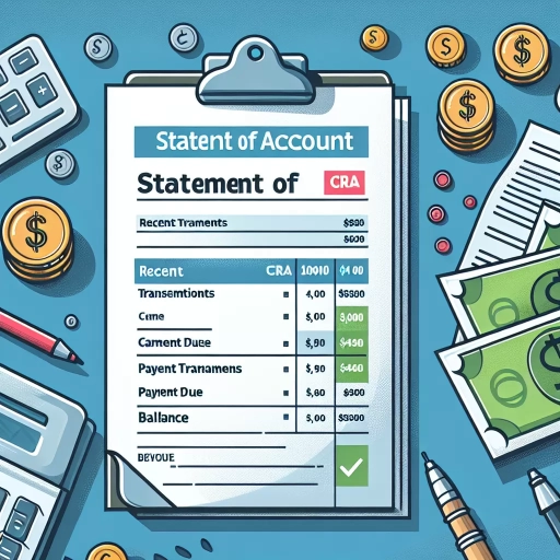 what does statement of account mean cra