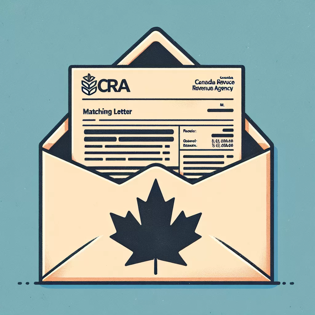 what is matching letter from cra