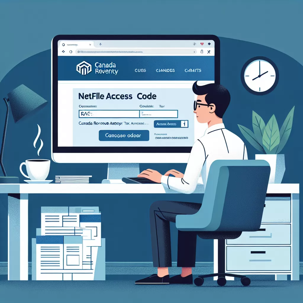 where to find netfile access code cra