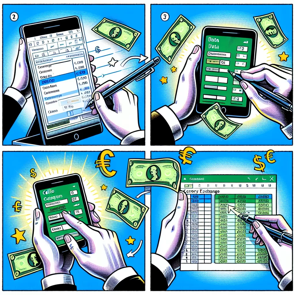 how to insert currency exchange rate in excel