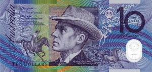 Australian Dollar Banknote - 10 Dollars Front Version A