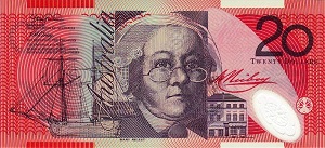 Australian Dollar Banknote - 20 Dollars Front Version A
