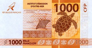 CFP Franc Banknote - 1000 Franc Front