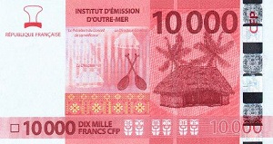 CFP Franc Banknote - 10000 Franc Front