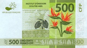CFP Franc Banknote - 500 Franc Front