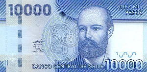 Chilean Peso Banknote - 10000 Peso Front