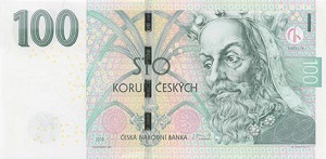 Czech Koruna Banknote - 100 Koruna Front Version B