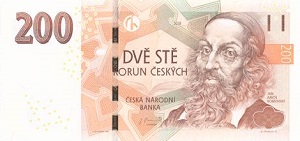 Czech Koruna Banknote - 200 Koruna Front Version B