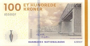 Danish Krone Banknote - 100 Kroner Front