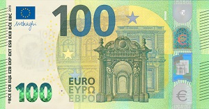 Euro Banknote - 100 Euro Front Verdin B