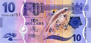 Fiji Dollar Banknote - 10 Dollar Front Version A