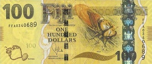 Fiji Dollar Banknote - 100 Dollar Front Version A