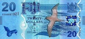 Fiji Dollar Banknote - 20 Dollar Front Version A