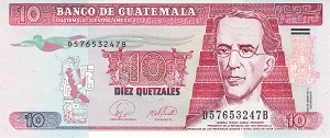 Guatemalan Quetzal Banknote - 10 Quetzal Front Version A.Jpeg