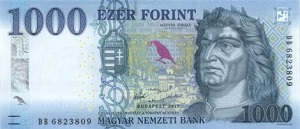 Hungarian Forint Banknote - 1000 Forint Front