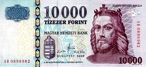 Hungarian Forint Banknote - 10000 Forint Front Version A