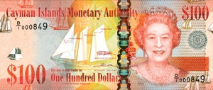 Cayman Islands Dollar Banknote - 100 Dollar Front