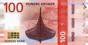 Norwegian Krone Banknote - 100 Kroner Front